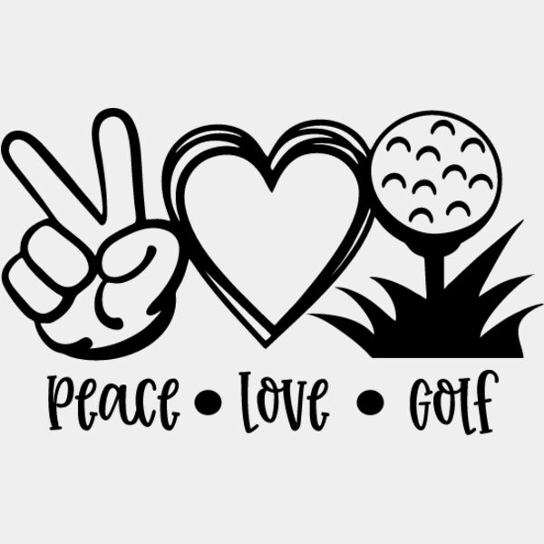 peace love golf Thumbnail